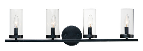 Sentinel Four Light Bath Vanity in Black (16|25258CLBK)