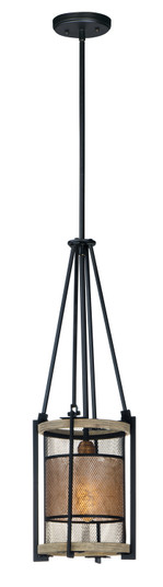 Boundry One Light Pendant in Black / Barn Wood / Antique Brass (16|27563BKBWAB)