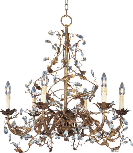 Elegante Six Light Chandelier in Etruscan Gold (16|2851EG)