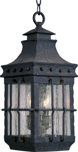 Nantucket Three Light Outdoor Hanging Lantern in Country Forge (16|30088CDCF)