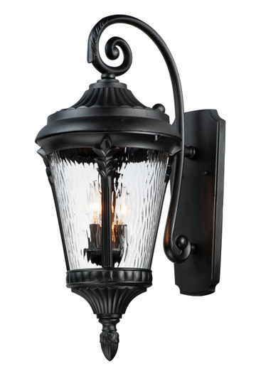 Sentry Three Light Outdoor Wall Lantern in Black (16|3055WGBK)