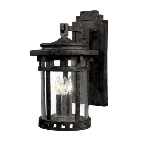 Santa Barbara DC Three Light Outdoor Wall Lantern in Sienna (16|3135CDSE)