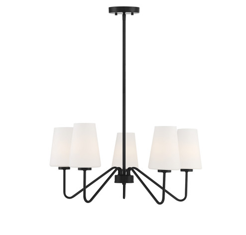 Five Light Chandelier in Matte Black (446|M10060MBK)