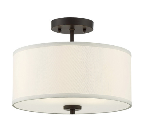 Msemi Two Light Semi-Flush Mount in Oil Rubbed Bronze (446|M60008ORB)