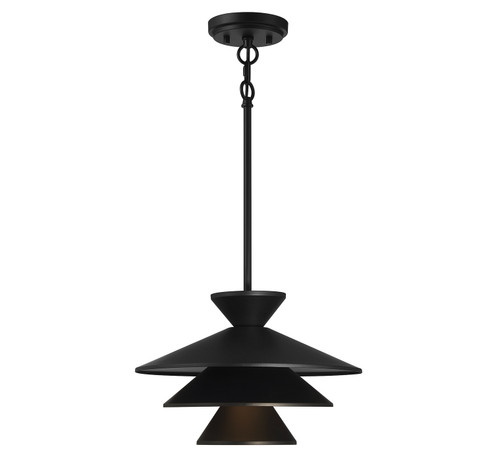 One Light Pendant in Matte Black (446|M70096MBK)