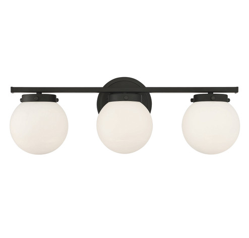 Three Light Bathroom Vanity in Matte Black (446|M80023MBK)