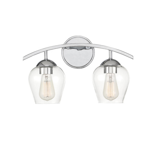 Mbath Two Light Bathroom Vanity in Chrome (446|M80031CH)