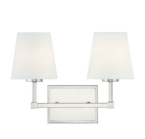 Two Light Bathroom Vanity in Polished Nickel (446|M80052PN)