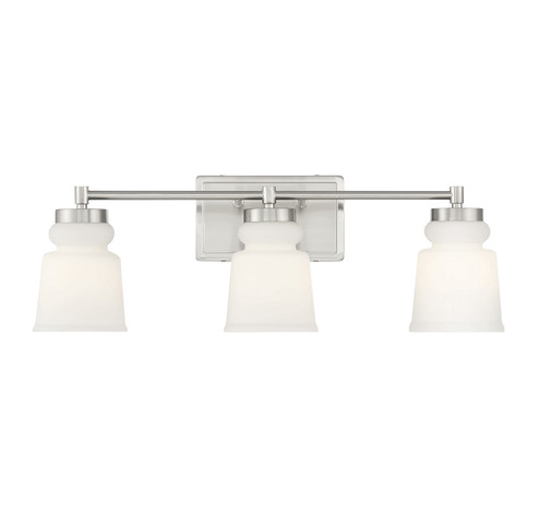 Three Light Bathroom Vanity Light in Brushed Nickel (446|M80058BN)