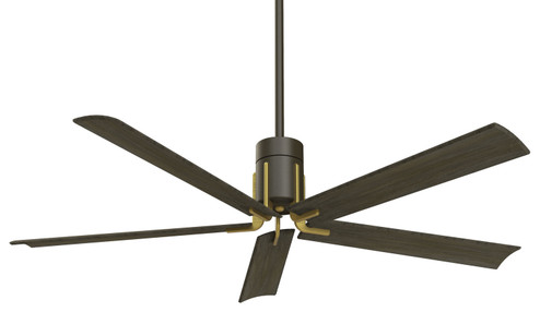 Clean 60''Ceiling Fan in Oil Rubbed Bronze With Toned Brass (15|F684L-ORB/TB)