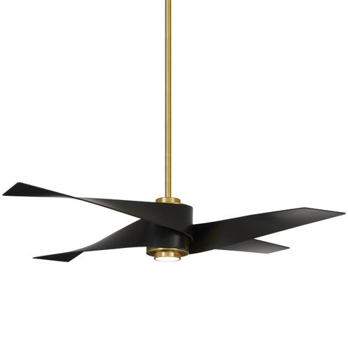 Artemis IV 64''Ceiling Fan in Soft Brass With Matte Black Blades (15|F903L-SBR/MBK)