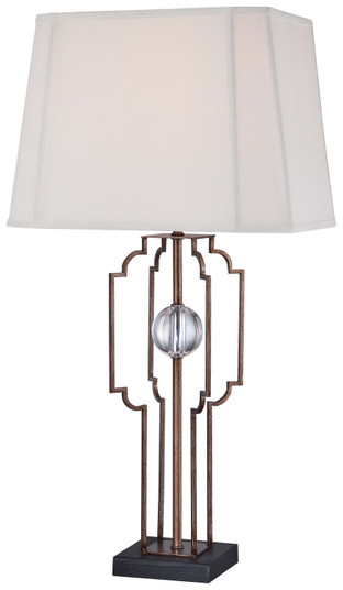 One Light Table Lamp in Silver Leaf (7|12413-0)