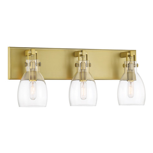 Tiberia Three Light Bath Bar in Soft Brass (7|2273-695) Tiberia Three Light Bath Bar in Soft Brass (7|2273-695)