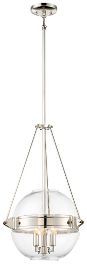 Atrio Three Light Pendant in Polished Nickel (7|2291-613)