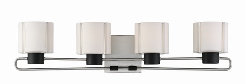 Waverly Plaza Bath Four Light Bath in Brushed Nickel w/Coal (7|2464-691)