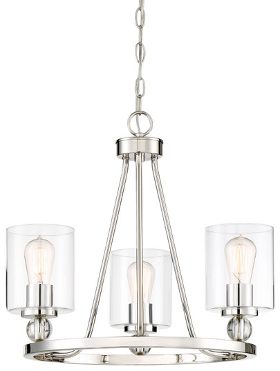 Studio 5 Three Light Chandelier in Platinum (7|3077-613)