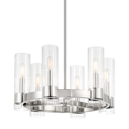 Vernon Place Six Light Chandelier in Chrome (7|3895-77)