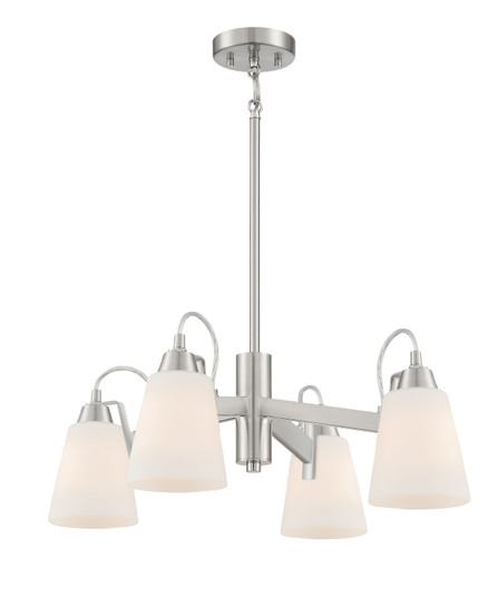 Beckonridge Four Light Chandelier in Brushed Nickel (7|3994-84)