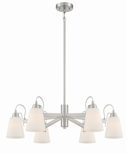 Beckonridge Six Light Chandelier in Brushed Nickel (7|3996-84)