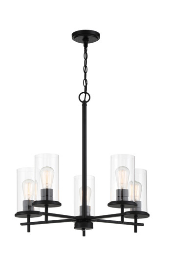 Haisley Five Light Chandelier in Coal (7|4095-66A)