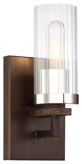 Maddox Roe One Light Bath in Iron Ore w/Gold Dust Highlights (7|4601-101)