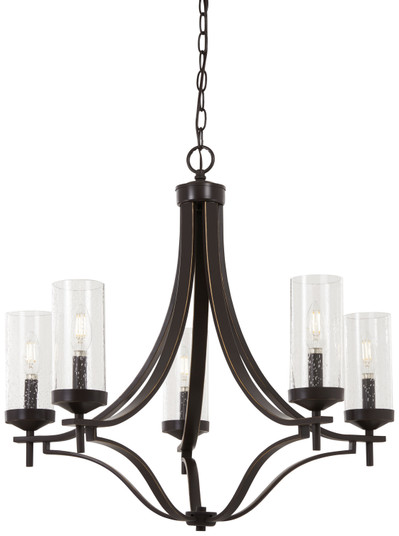Elyton Five Light Chandelier in Downtown Bronze w/Gold Highlights (7|4655-579)