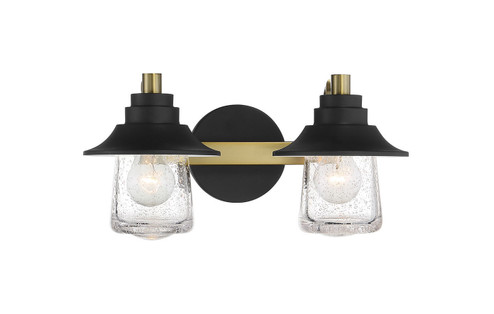 Westfield Manor Two Light Bath in Sand Coal w/Soft Brass (7|4892-685)