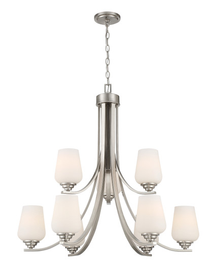 Shyloh Nine Light Chandelier in Brushed Nickel (7|4929-84) Shyloh Nine Light Chandelier in Brushed Nickel (7|4929-84)