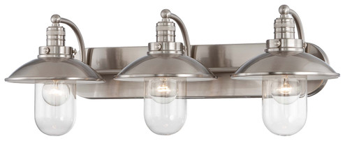 Downtown Edison Three Light Bath in Brushed Nickel (7|5133-84)