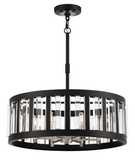 Majestic Splendor Six Light Pendant in Sand Coal And Polished Nickel (7|5495-729)