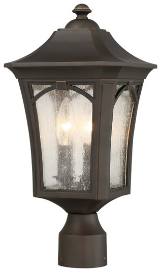 Solida Three Light Outdoor Post Mount in Oil Rubbed Bronze w/Gold Highlights (7|71216-143C)