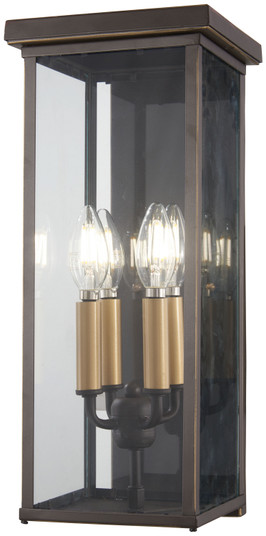 Casway Four Light Pocket Lantern in Oil Rubbed Bronze w/Gold Highlights (7|72582-143C)