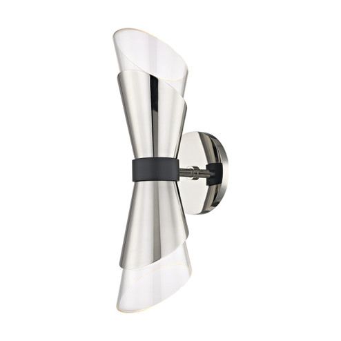 Angie LED Wall Sconce in Polished Nickel (428|H130102-PN/BK)