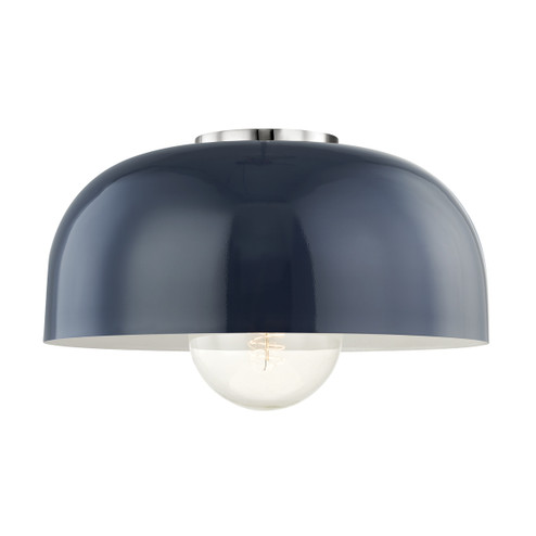 Avery One Light Flush Mount in Polished Nickel (428|H199501L-PN/NVY)