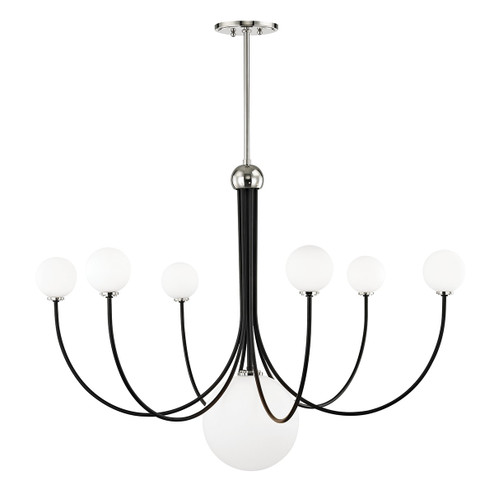 Coco LED Chandelier in Polished Nickel/Black (428|H234807-PN/BK)