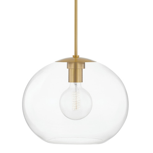 Margot One Light Pendant in Aged Brass (428|H270701XL-AGB)