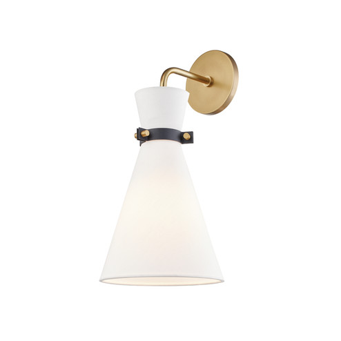 Julia One Light Wall Sconce in Aged Brass/Black (428|H294101-AGB/BK)