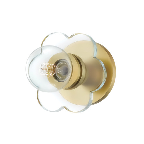 Alexa One Light Wall Sconce in Aged Brass (428|H357101-AGB)