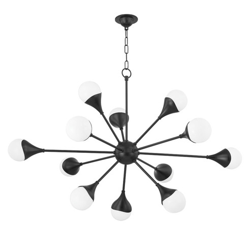 Ariana LED Chandelier in Soft Black (428|H375812-SBK)