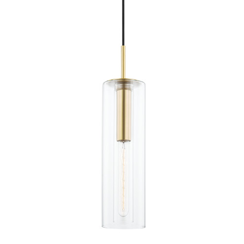 Belinda One Light Pendant in Aged Brass (428|H415701B-AGB)