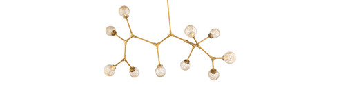 Catalyst LED Chandelier in Aged Brass (281|PD-53728-AB)
