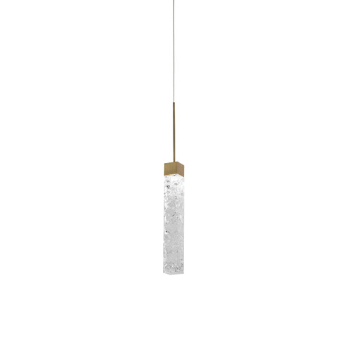 Minx LED Mini Pendant in Aged Brass (281|PD-78013-AB)