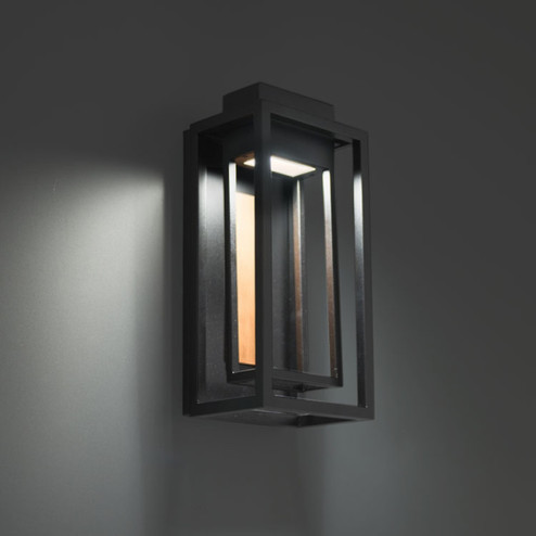 Dorne LED Outdoor Wall Sconce in Black & Aged Brass (281|WS-W57018-BK/AB) Dorne LED Outdoor Wall Sconce in Black & Aged Brass (281|WS-W57018-BK/AB)