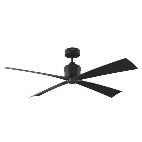 Launceton 56'' Ceiling Fan in Midnight Black (71|4LNCR56MBK)