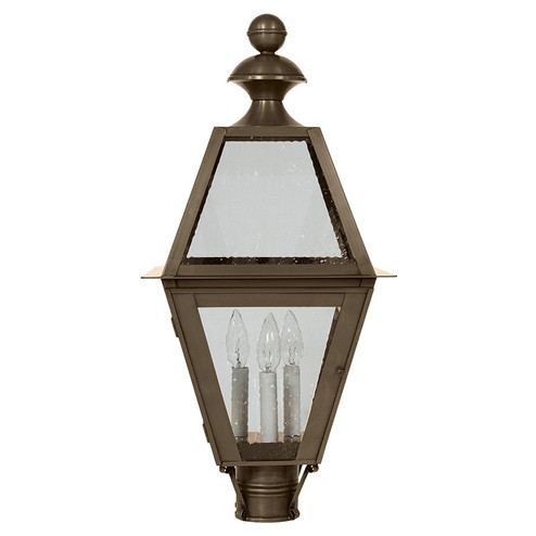 Boston Three Light Post Mount in Dark Antique Brass (196|1023-DAB-LT3-SMG)