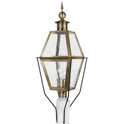 Boston One Light Post Mount in Antique Brass (196|1033-AB-CIM-CSG)