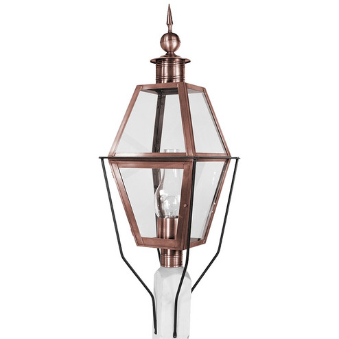 Boston One Light Post Mount in Antique Copper (196|1033-AC-CIM-CLR)