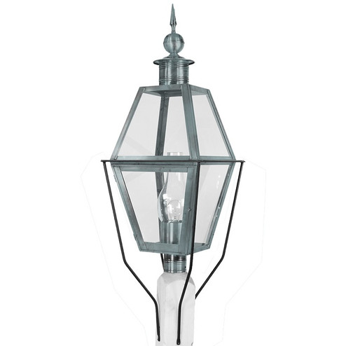 Boston One Light Post Mount in Verdi Gris (196|1033-VG-CIM-CLR)