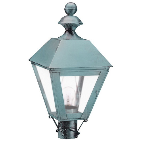Boston One Light Post Mount in Verdi Gris (196|1123-VG-CIM-FST)
