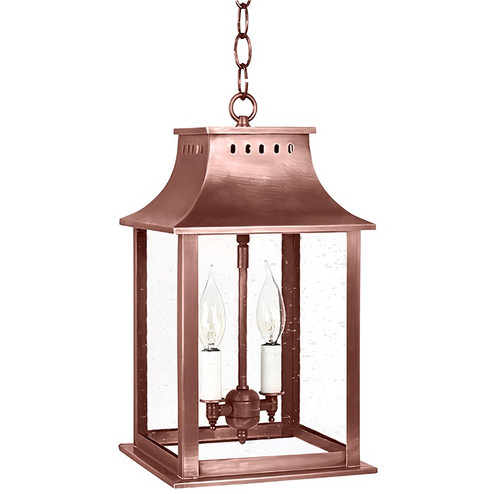 Rockland Two Light Hanging Lantern in Antique Copper (196|11312-AC-LT2-CSG)